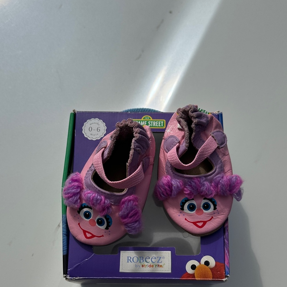 Robeez Purple and Pink Baby Shoes